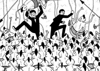 Illustration for article titled Martin & Lewis Impersonators Slaughter Alien Hordes in New Comic Book